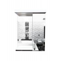 Пластиковый шкаф с зеркалом Eco green Black
