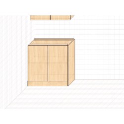 Тумба напольная пластиковая 2.0 кухонная секция