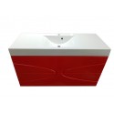 Тумба для ванной Maranella красная 120 см RAL 3024