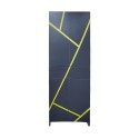 Пенал пластиковый напольный Антрацит grey&yellow