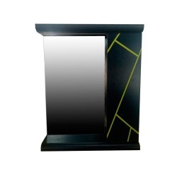 Зеркало с полками Plastic 2.1 Антрацит grey yellow