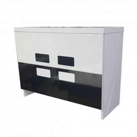 Пластиковая напольная тумба TOKIO из HPL 3103 gloss