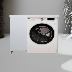 Пластиковая тумба под стиральную машину с покрытием HPL 3103 gloss