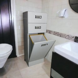 Комод пластиковый с корзиной