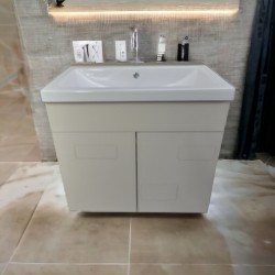 Пластиковая подвесная тумба Breez HPL 3243 velur