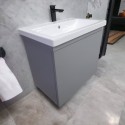 Пластиковая тумба Лями TheMix 3297 tought ламинация с умывальником и push