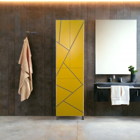 Пенал пластиковый Chaos yellow grey