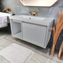 Пластиковая подвесная тумба Адонис с покрытием HPL 3103 gloss