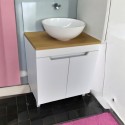 Пластиковая тумба Кварта с столешкой
