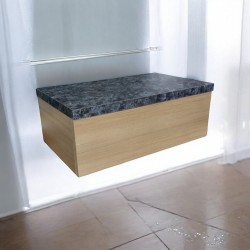 Тумба пластиковая подвесная Лями 4236 mat 5057 mat
