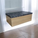 Тумба пластиковая подвесная Лями 4236 mat 5057 mat