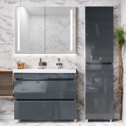 Комплект пластиковой мебели Атлант с покрытием HPL 3155 gloss