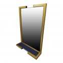 Зеркало пластикое в стиле Loft Gold 60 см