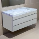 Подвесная тумба пластиковая Атлант Лями 70*60*48 см HPL 1022 silk