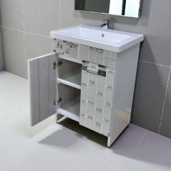 Тумба пластиковая Mikola-M Газета с умывальником