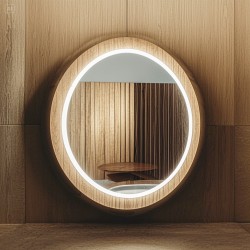 Зеркальный шкаф THEMIX Plastic У-5.1 с led подсветкой