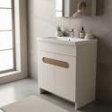 Пластиковая напольная тумба Бостон HPL 3243 velur