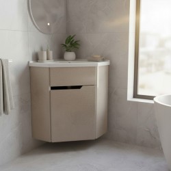 Пластиковая угловая тумба Кварта Лями 5135 gloss