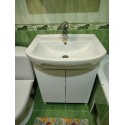 Тумба пластиковая 2.0 white 2 двери push